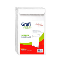 SOBRE BLANCO PAGO 90 GR...