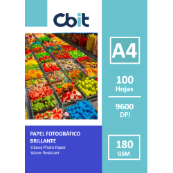 PAPEL FOTO 180 GR. GLOSSY...