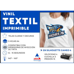 VINIL TEXTIL IMPRIMIBLE...