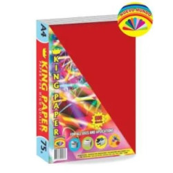 PAPEL BOND A4 75 GR  ROJO...