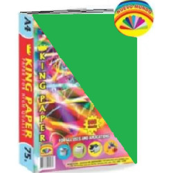 PAPEL BOND A4 75 GR  VERDE...