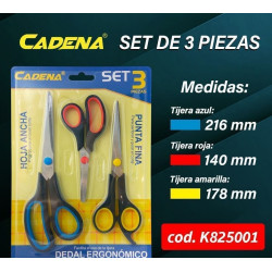 SET DE TIJERAS ( 3 PIEZAS )...
