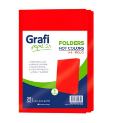 FOLDER MANILA A4 ROJO GRAFI...