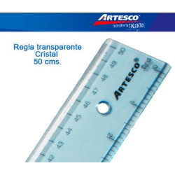 REGLA CRISTAL 50 CM  ARTESCO